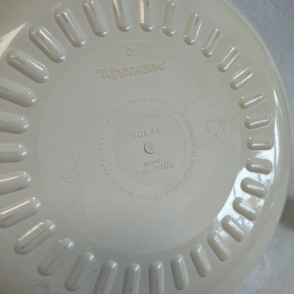Tupperware Microsteamer Stack Cooker Set Almond 5 Piece Microwave